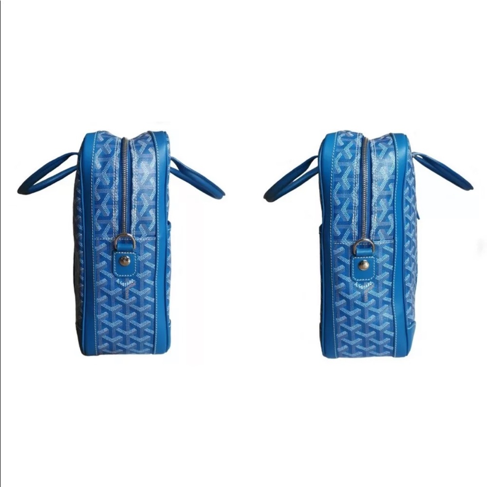 Auth Goyard Ambassede MM in **Rare** Light Blue - Picture 3 of 12